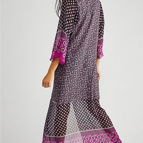 NWT Free People Anna  Sui floral lattice maxi dress size M 
MSRP $691 - Picture 3 of 14